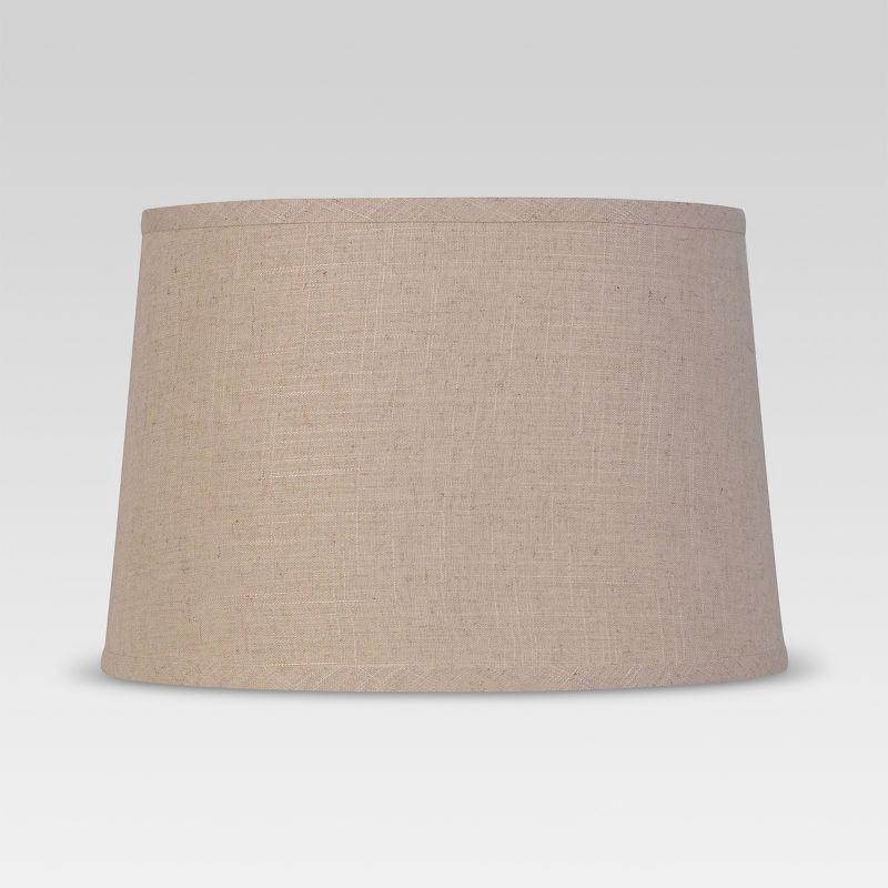 slide 3 of 5, Textured Trim Large Lamp Shade Cream - Threshold™, 1 ct