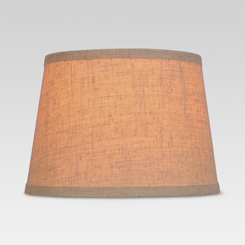 slide 2 of 3, Textured Trim Small Lamp Shade Cream - Threshold™, 1 ct