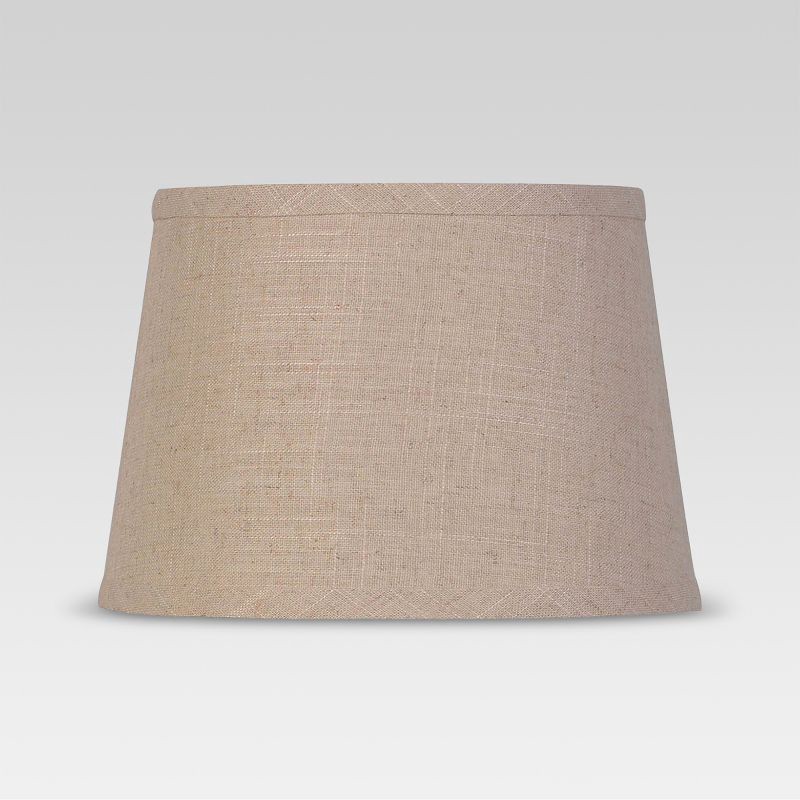 slide 3 of 3, Textured Trim Small Lamp Shade Cream - Threshold™, 1 ct