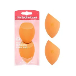 Real Techniques Sponge + Miracle Complexion Sponge - Orange - 2ct: Multipurpose Polyurethane Foam, Face Applicator
