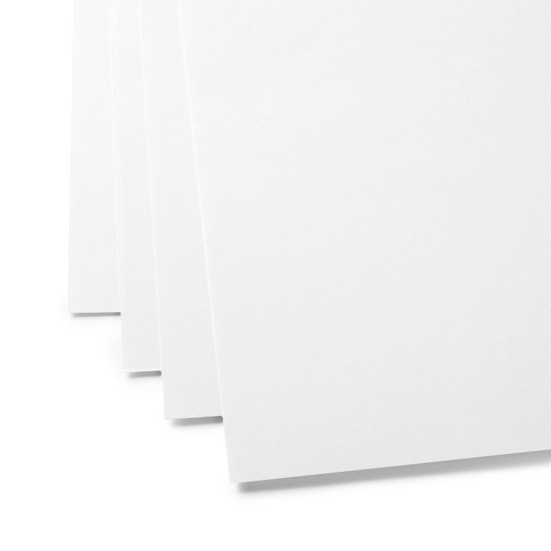 slide 2 of 3, 10pk 28" x 22" Poster Board White - up & up™, 10 ct