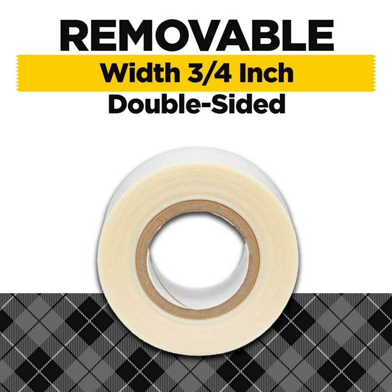 slide 4 of 11, Scotch Create Removable Double-Sided Fabric Tape: Hemming & Fashion Tape, 0.75" x 180", Clear, 1 ct