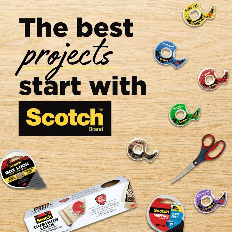 slide 10 of 11, Scotch Create Removable Double-Sided Fabric Tape: Hemming & Fashion Tape, 0.75" x 180", Clear, 1 ct