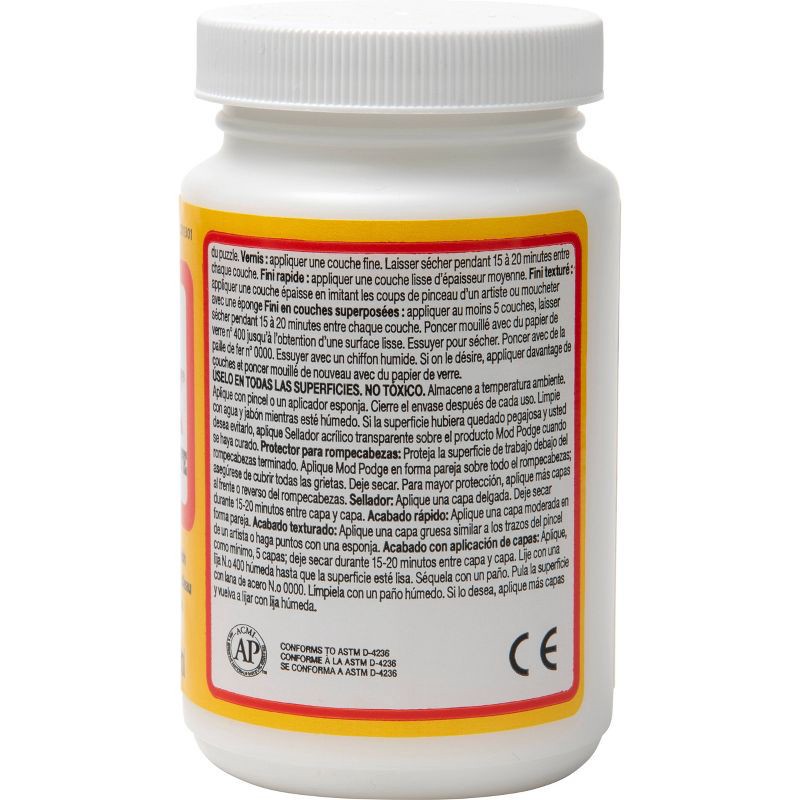 slide 5 of 6, Mod Podge 8oz Craft Glue - Matte: Non-Toxic Clear Sealer, Dries Clear, Liquid Puzzle Glue, Art & Stationery Supplies, 8 oz