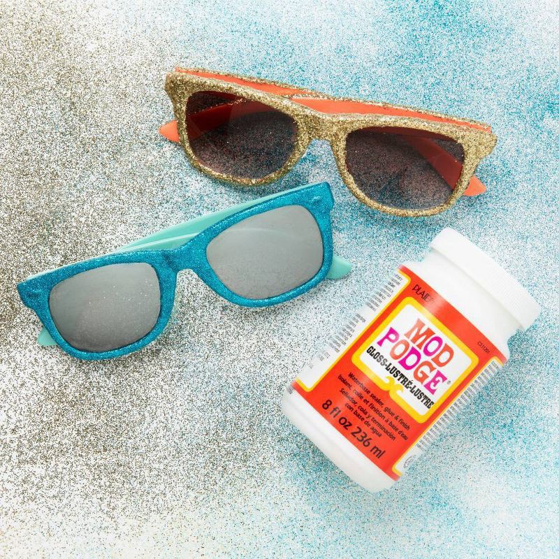 slide 2 of 6, Mod Podge 8oz Craft Glue - Gloss: Non-Toxic Clear Sealer for Puzzles & Art, Dries Clear, Glossy Finish, 8 oz