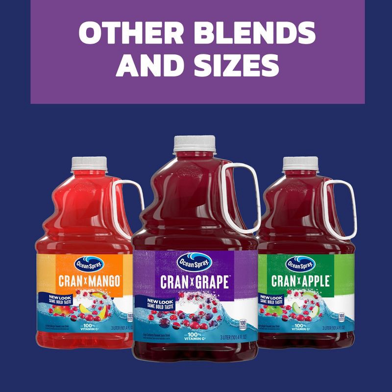 slide 8 of 10, Ocean Spray Cranberry Grape - 101 fl oz Bottle, 101 fl oz
