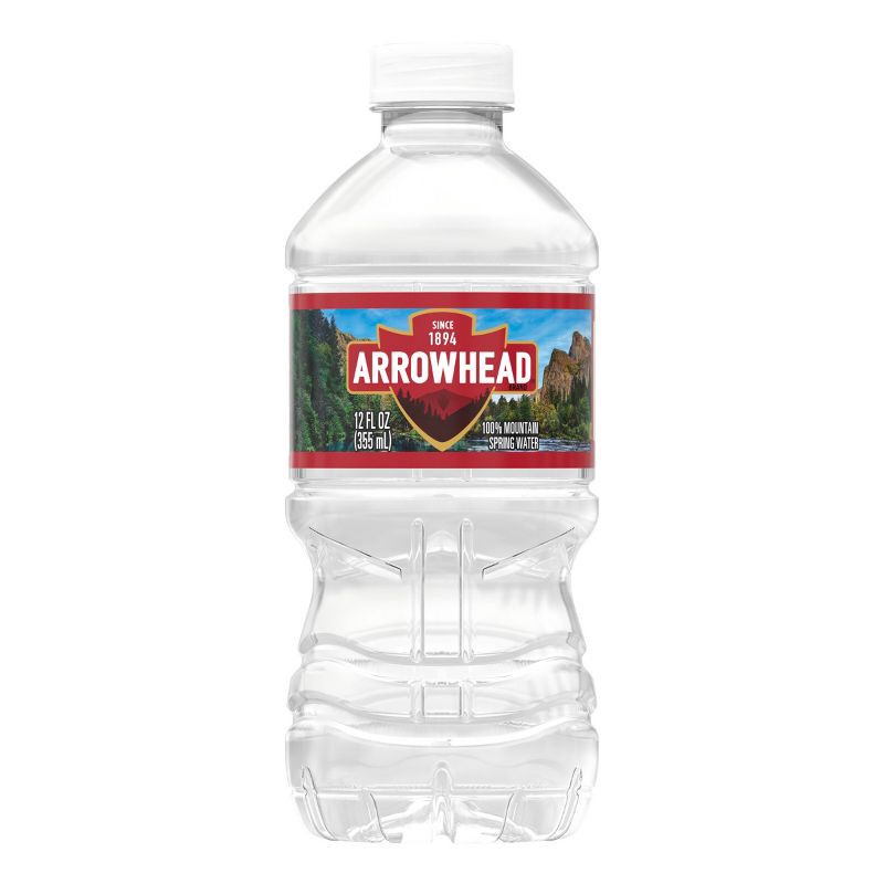 slide 4 of 10, Arrowhead Brand 100% Mountain Spring Water - 12pk/12 fl oz Bottles, 12 ct; 12 fl oz