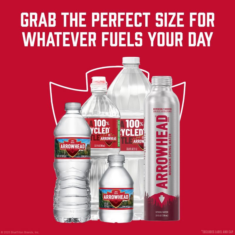 slide 6 of 11, Arrowhead Brand 100% Mountain Spring Water - 12pk/12 fl oz Bottles, 12 ct; 12 fl oz