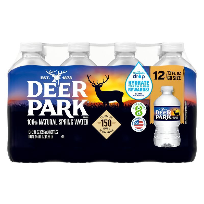 slide 2 of 11, Deer Park Brand 100% Natural Spring Water - 12pk/12 fl oz Bottles, 12 ct; 12 fl oz