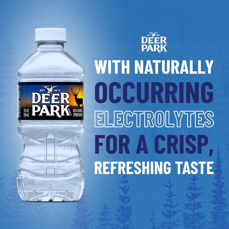 slide 3 of 11, Deer Park Brand 100% Natural Spring Water - 12pk/12 fl oz Bottles, 12 ct; 12 fl oz