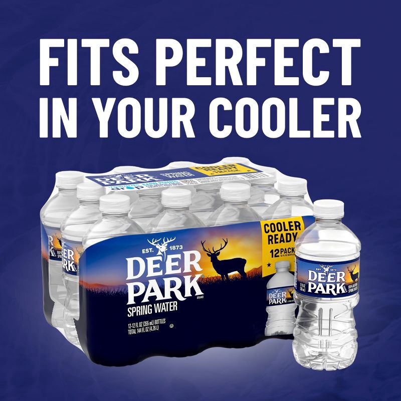 slide 4 of 11, Deer Park Brand 100% Natural Spring Water - 12pk/12 fl oz Bottles, 12 ct; 12 fl oz