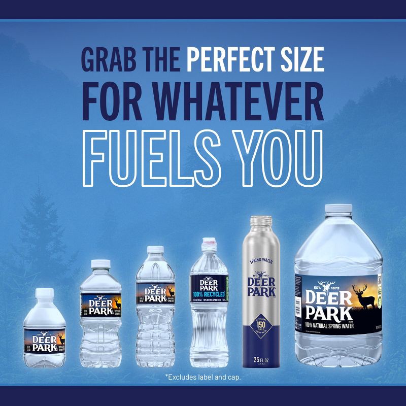 slide 5 of 11, Deer Park Brand 100% Natural Spring Water - 12pk/12 fl oz Bottles, 12 ct; 12 fl oz