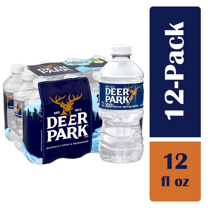 slide 1 of 12, Deer Park Spring Water - 12Pack/12 Fl Oz, Plastic Bottles, 12 ct; 12 fl oz