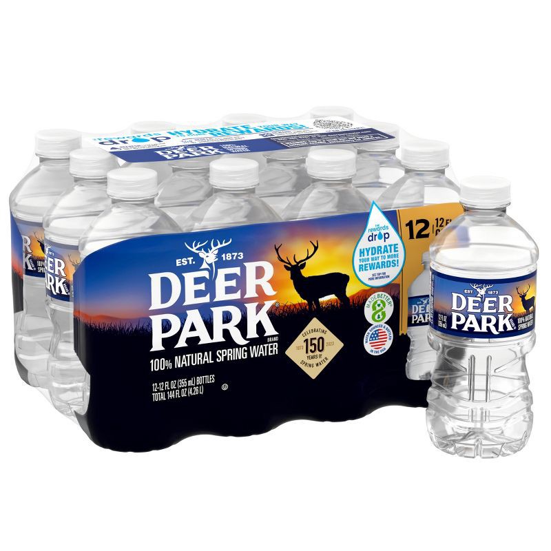 slide 1 of 11, Deer Park Brand 100% Natural Spring Water - 12pk/12 fl oz Bottles, 12 ct; 12 fl oz