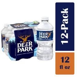 Deer Park Spring Water - 12Pack/12 Fl Oz, Plastic Bottles