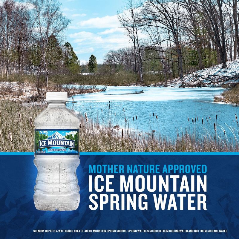 slide 5 of 10, Ice Mountain Brand 100% Natural Spring Water - 12pk/12 fl oz Bottles, 12 ct; 12 fl oz