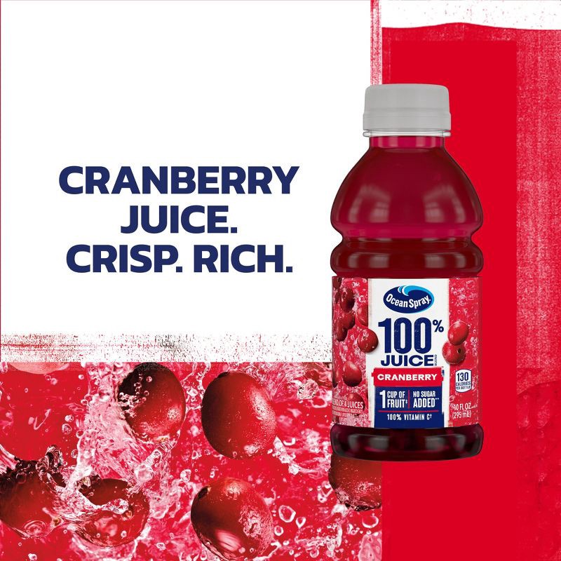 slide 4 of 10, Ocean Spray Cranberry 100% Mixed Juice - 6pk/10 fl oz Bottles, 6 ct; 10 fl oz