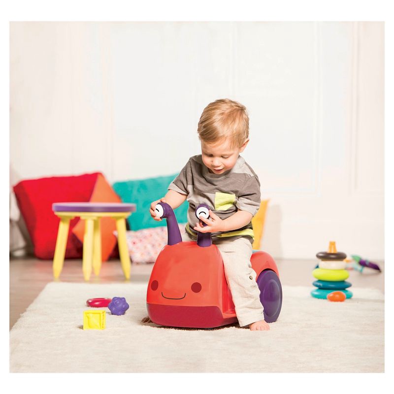slide 4 of 5, B. toys Snail Ride-On Buggly-Wuggly - Lights & Sounds, 1 ct