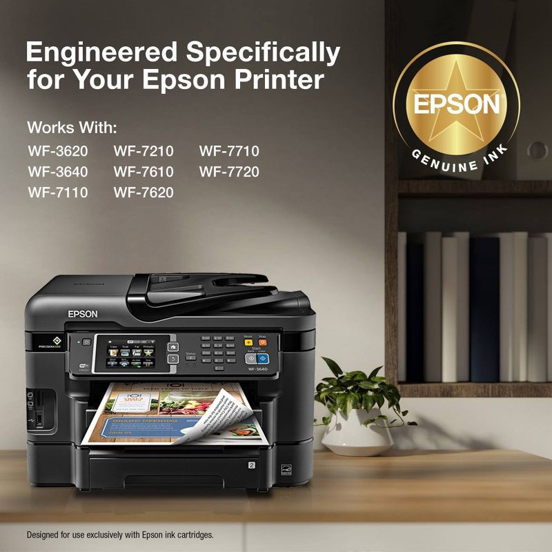 slide 2 of 6, Epson 252 2pk Ink Cartridges - Black (T252120-D2): Standard Yield Printer Ink, 2 ct