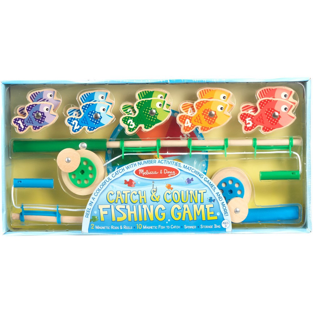 slide 2 of 8, Melissa & Doug Catch & Count Fishing Game, 1 ct