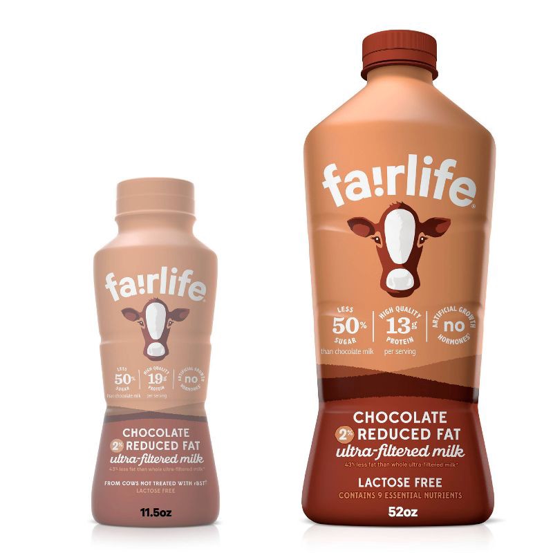 slide 8 of 8, Fairlife Lactose-Free 2% Chocolate Milk - 52 fl oz, 52 fl oz