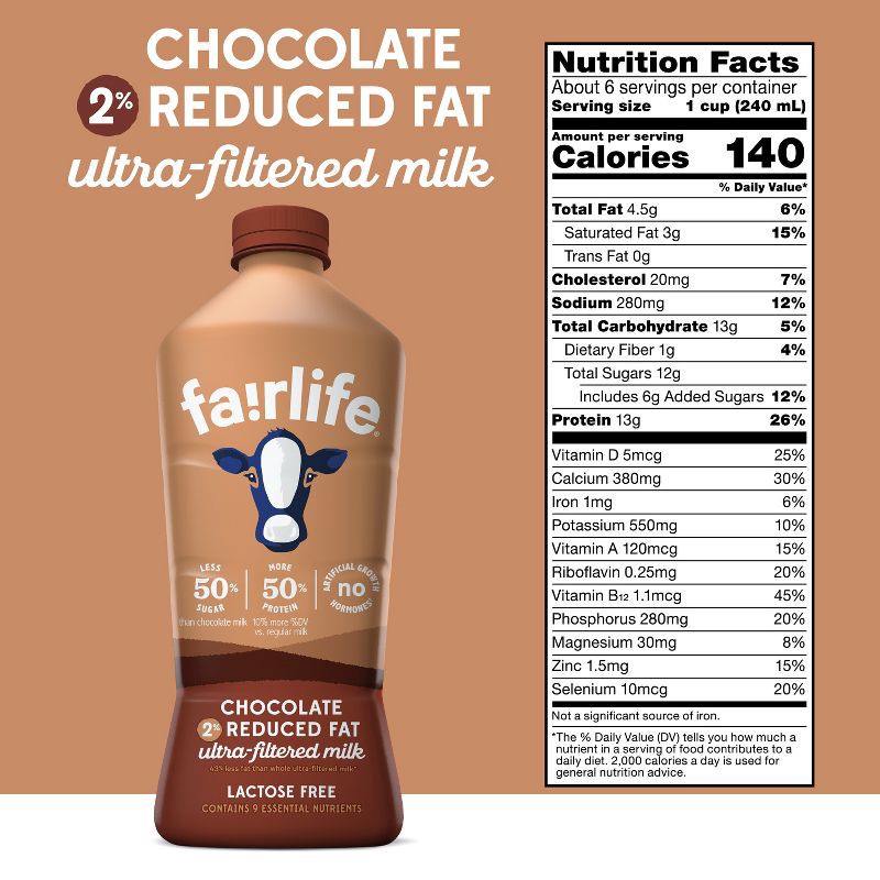 slide 9 of 11, Fairlife Lactose-Free 2% Chocolate Milk - 52 fl oz, 52 fl oz