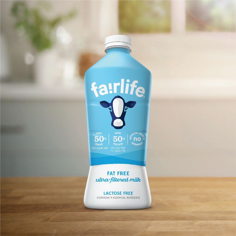 slide 2 of 10, Fairlife Lactose-Free Fat-Free Milk - 52 fl oz, 52 fl oz