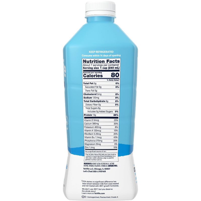 slide 4 of 8, Fairlife Lactose-Free Skim Milk - 52 fl oz, 52 fl oz