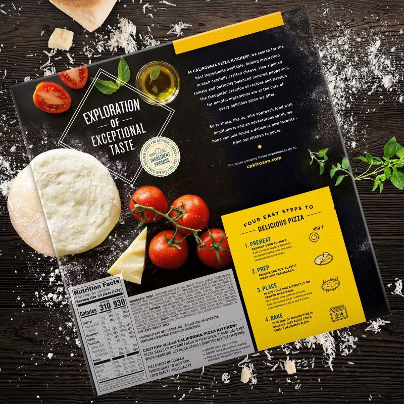 slide 7 of 9, California Pizza Kitchen Thin Crust Frozen Four Cheese Pizza - 13.5oz, 13.5 oz
