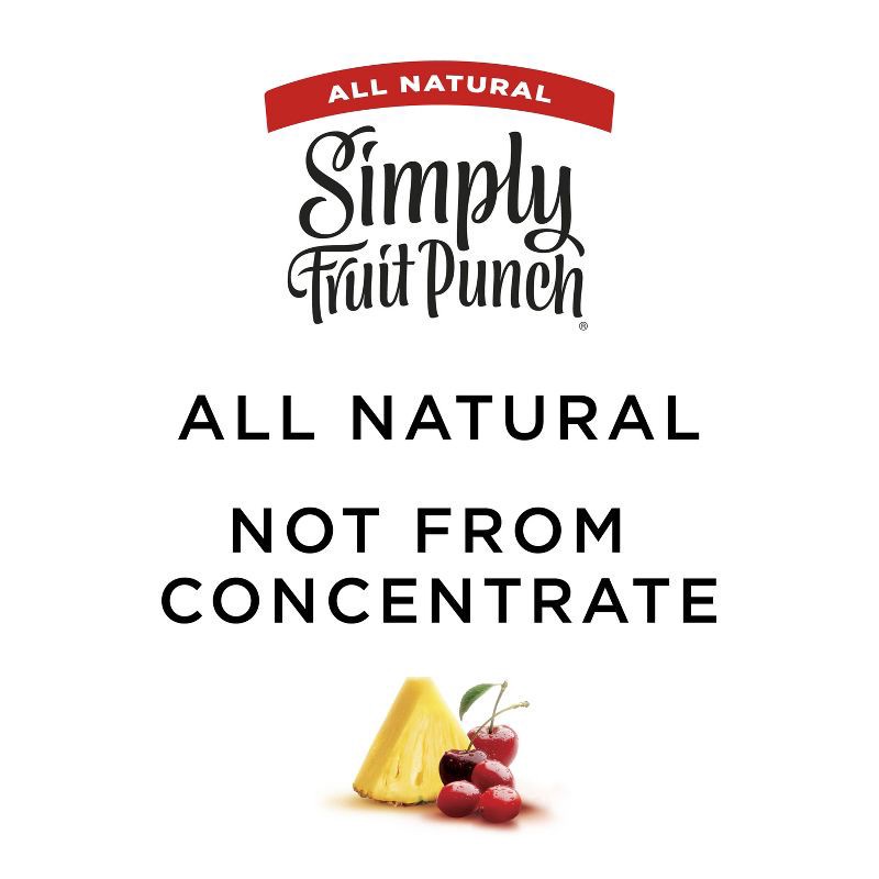 slide 2 of 13, Simply Beverages Simply Fruit Punch Juice Drink - 52 fl oz, 52 fl oz