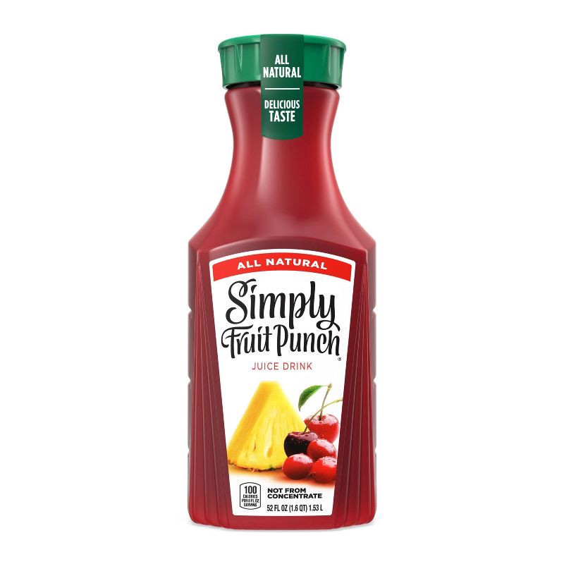 slide 1 of 13, Simply Beverages Simply Fruit Punch Juice Drink - 52 fl oz, 52 fl oz