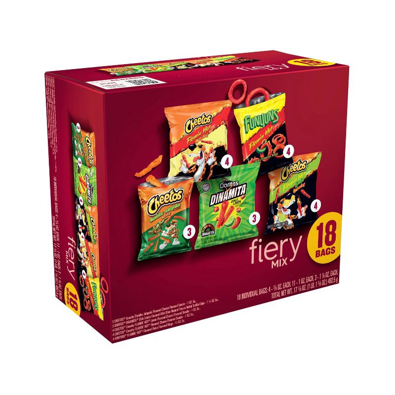 slide 6 of 9, Frito-Lay Snacks Fiery Mix Variety Pack - 18ct, 18 ct