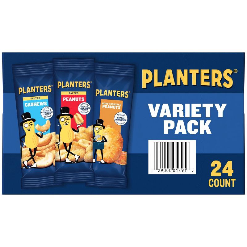slide 6 of 9, Planters Cashew Variety Pack - 24ct/40.5oz, 24 ct, 40.5 oz