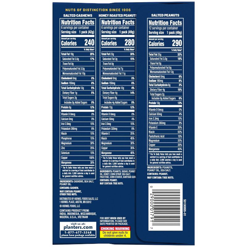 slide 9 of 9, Planters Cashew Variety Pack - 24ct/40.5oz, 24 ct, 40.5 oz