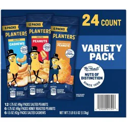 Planters Cashew Variety Pack - 24ct/40.5oz