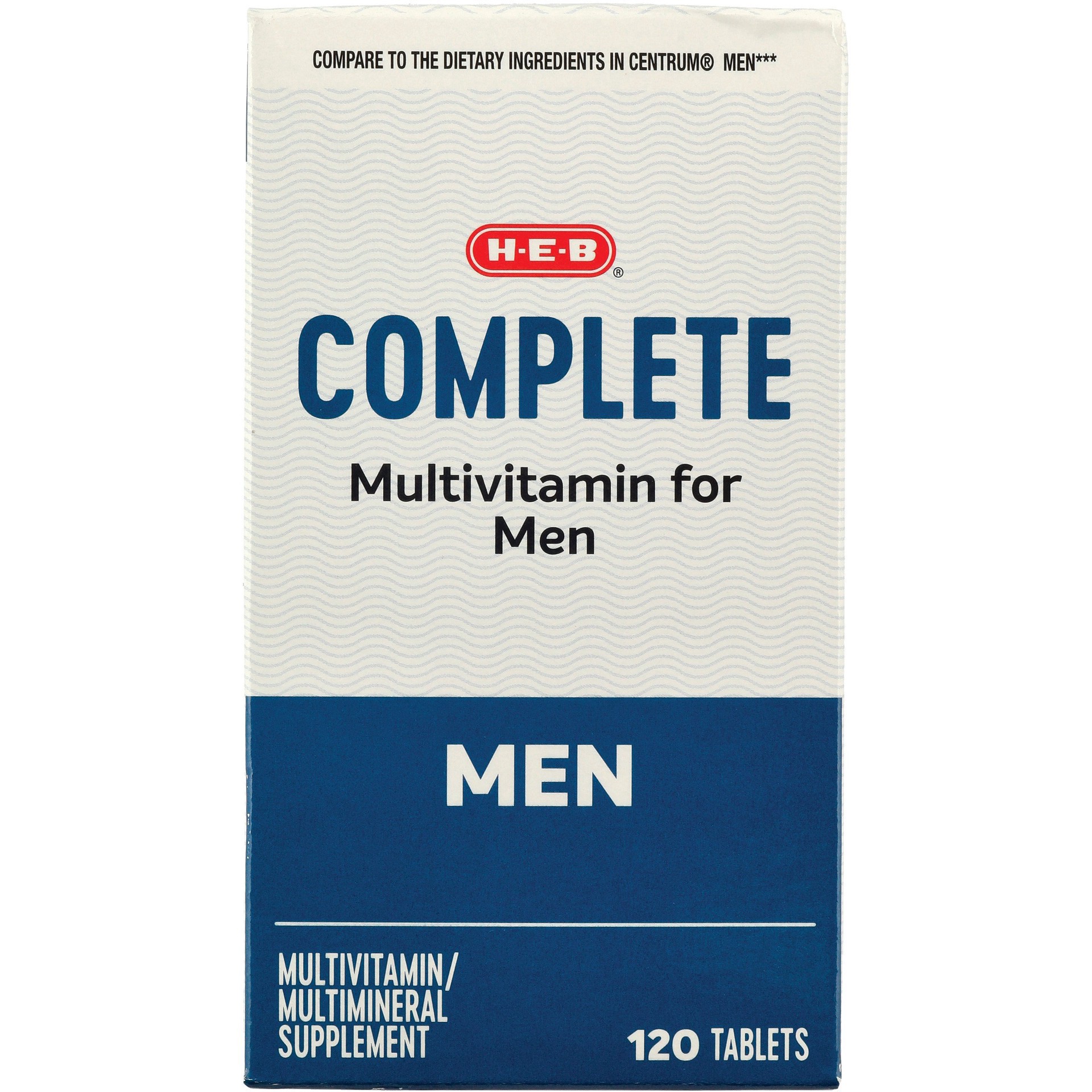 slide 1 of 1, H-E-B Complete Multivitamin for Men, 4 ct