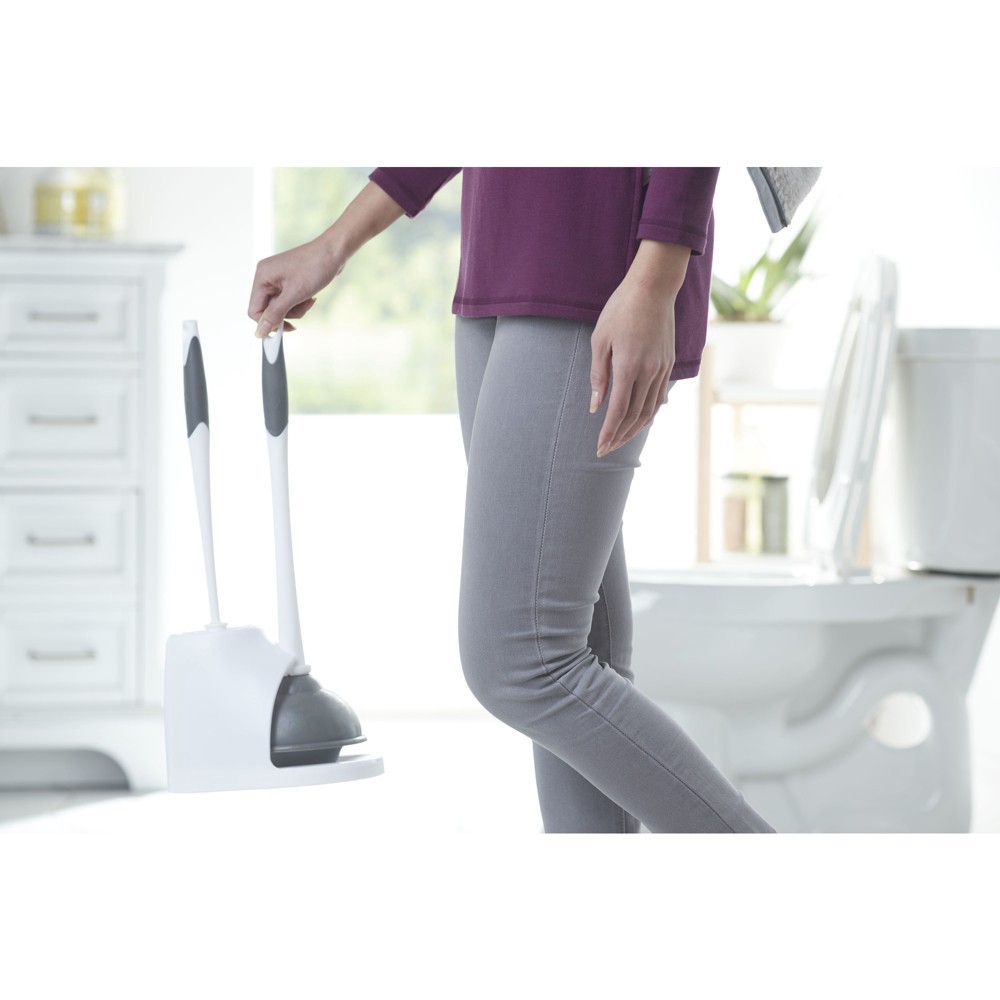 Clorox Plunger & Toilet Brush With Carry Caddy 1 ct Shipt