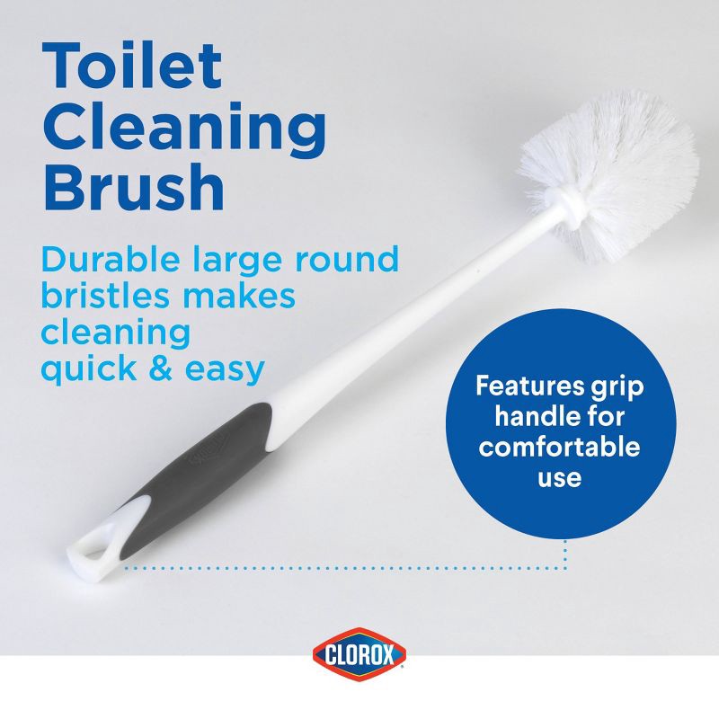 slide 10 of 10, Clorox Plunger & Toilet Brush with Carry Caddy, 1 ct