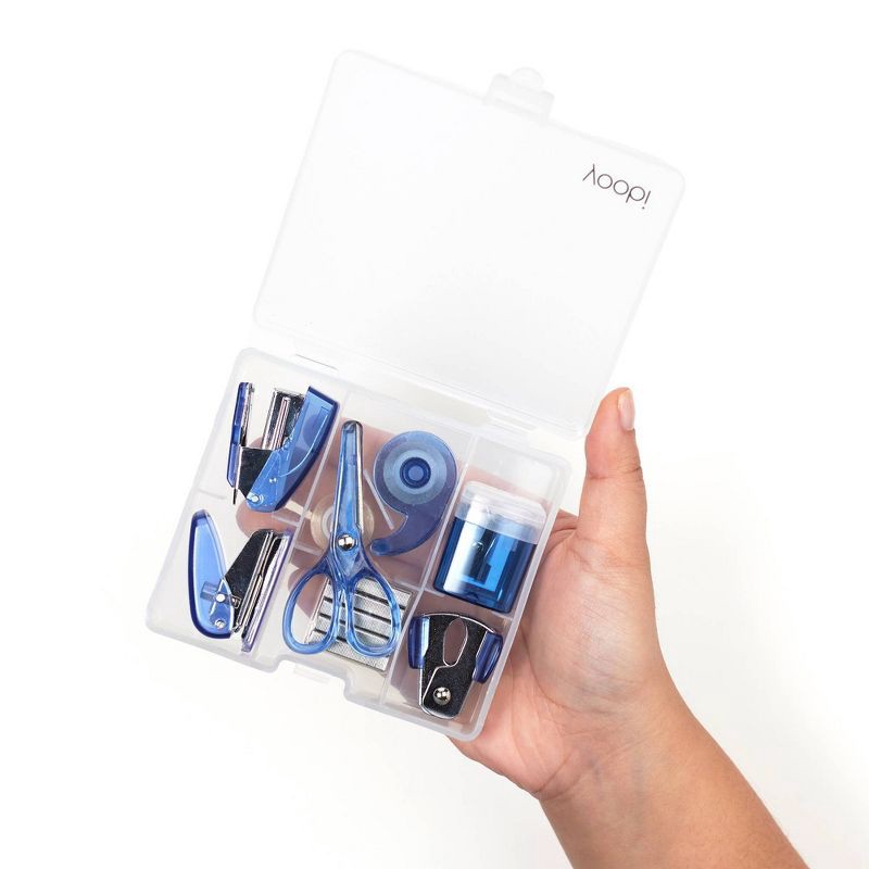 slide 3 of 8, Mini Office Supply Kit Blue - Yoobi™, 1 ct