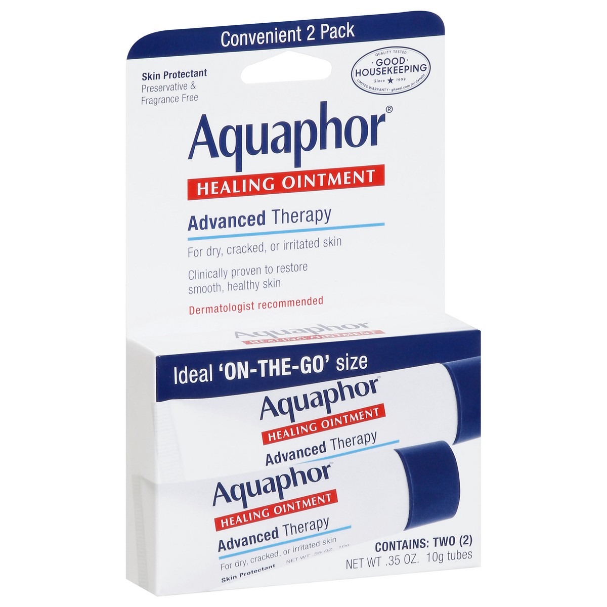 slide 8 of 13, Aquaphor Advanced Therapy Healing Ointment Skin Protectant .35oz Tubes, 0.7 oz