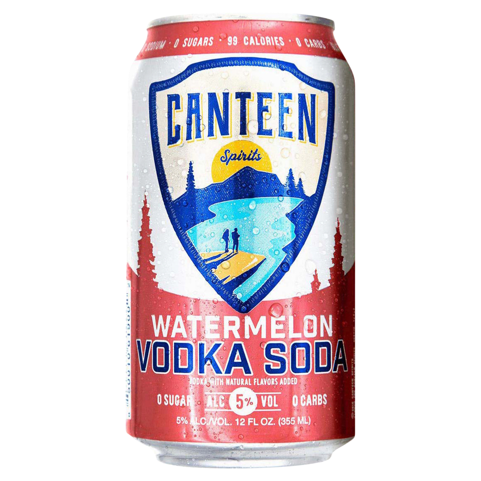 slide 1 of 1, Canteen Watermelon Vodka Soda, 12 oz