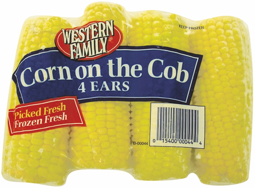 slide 1 of 1, Western Family Corn On The Cob, 4 ct