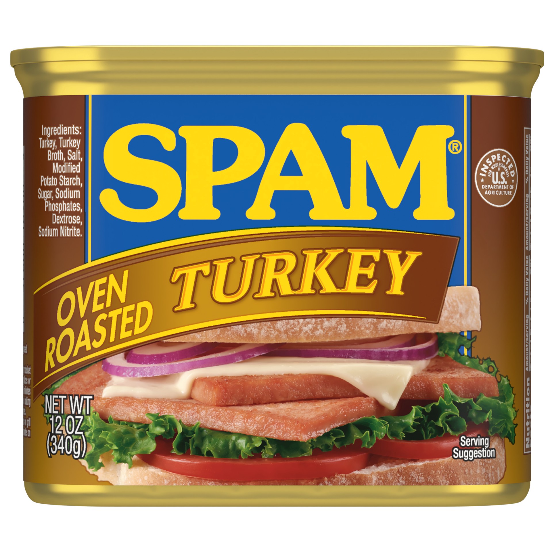slide 1 of 8, SPAM Oven Roasted Turkey, 12 oz