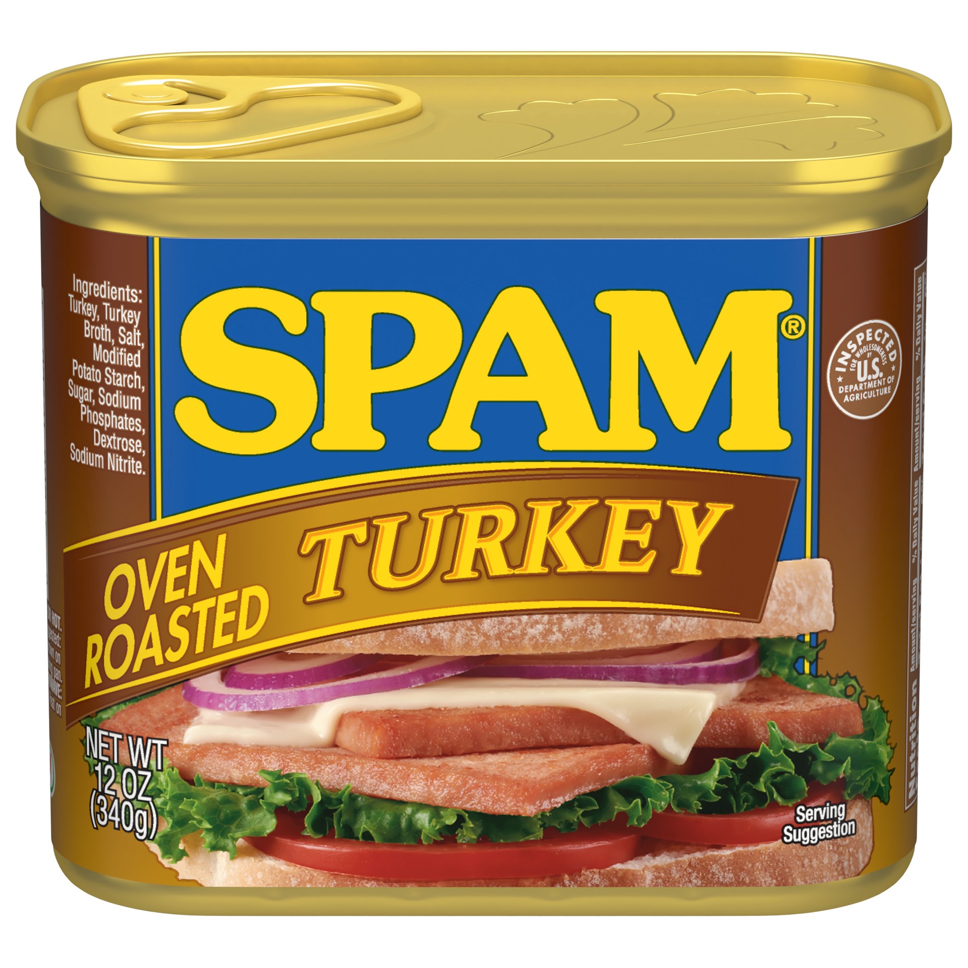 slide 1 of 8, SPAM Oven Roasted Turkey, 12 oz