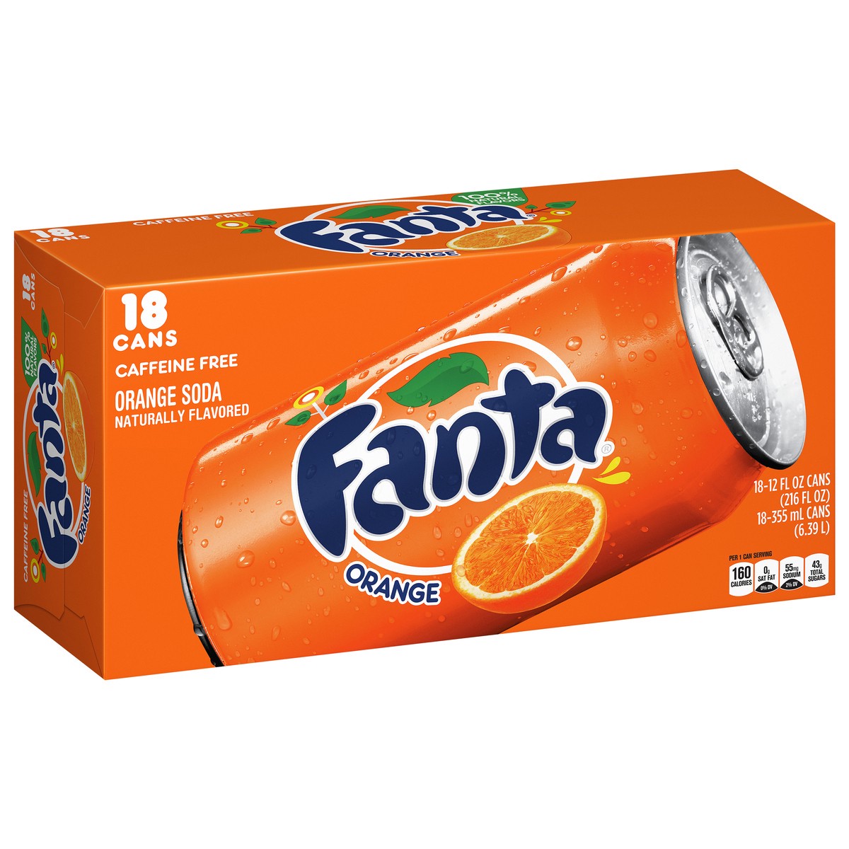 slide 6 of 8, Fanta Orange Soda Fruit Flavored Soft Drink, 12 fl oz, 12 fl oz