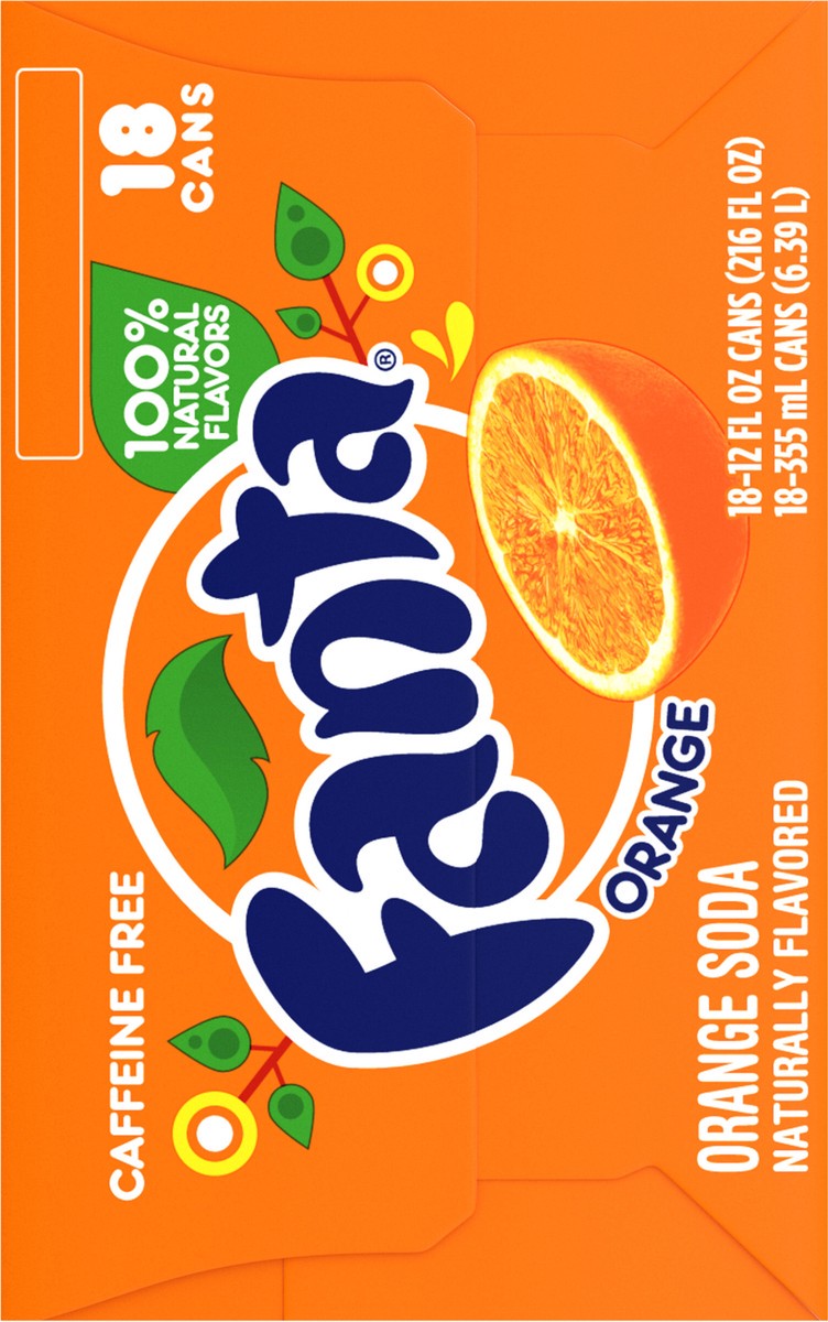 slide 4 of 8, Fanta Orange Soda Fruit Flavored Soft Drink, 12 fl oz, 12 fl oz