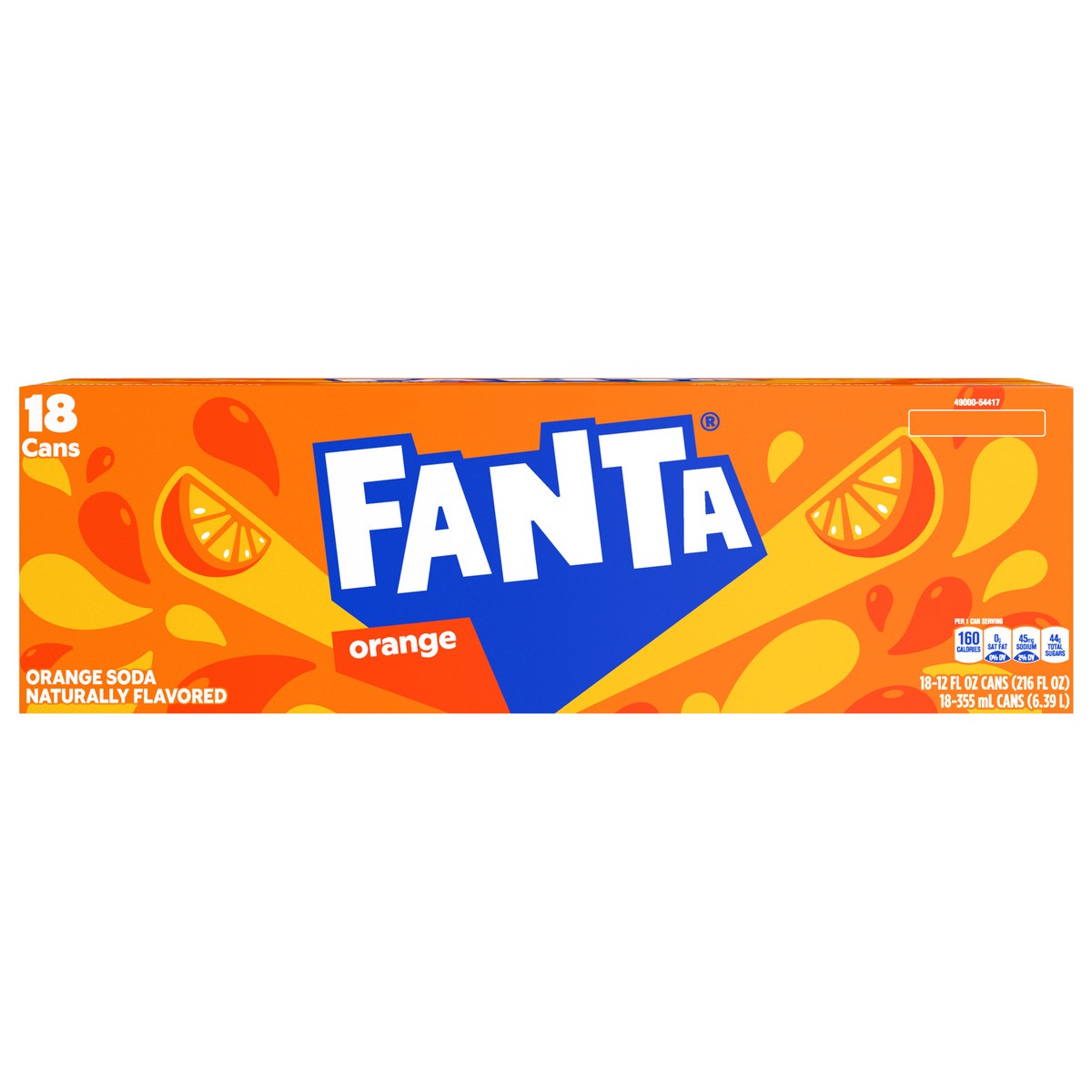 slide 1 of 8, Fanta Orange Soda Fruit Flavored Soft Drink, 12 fl oz, 12 fl oz