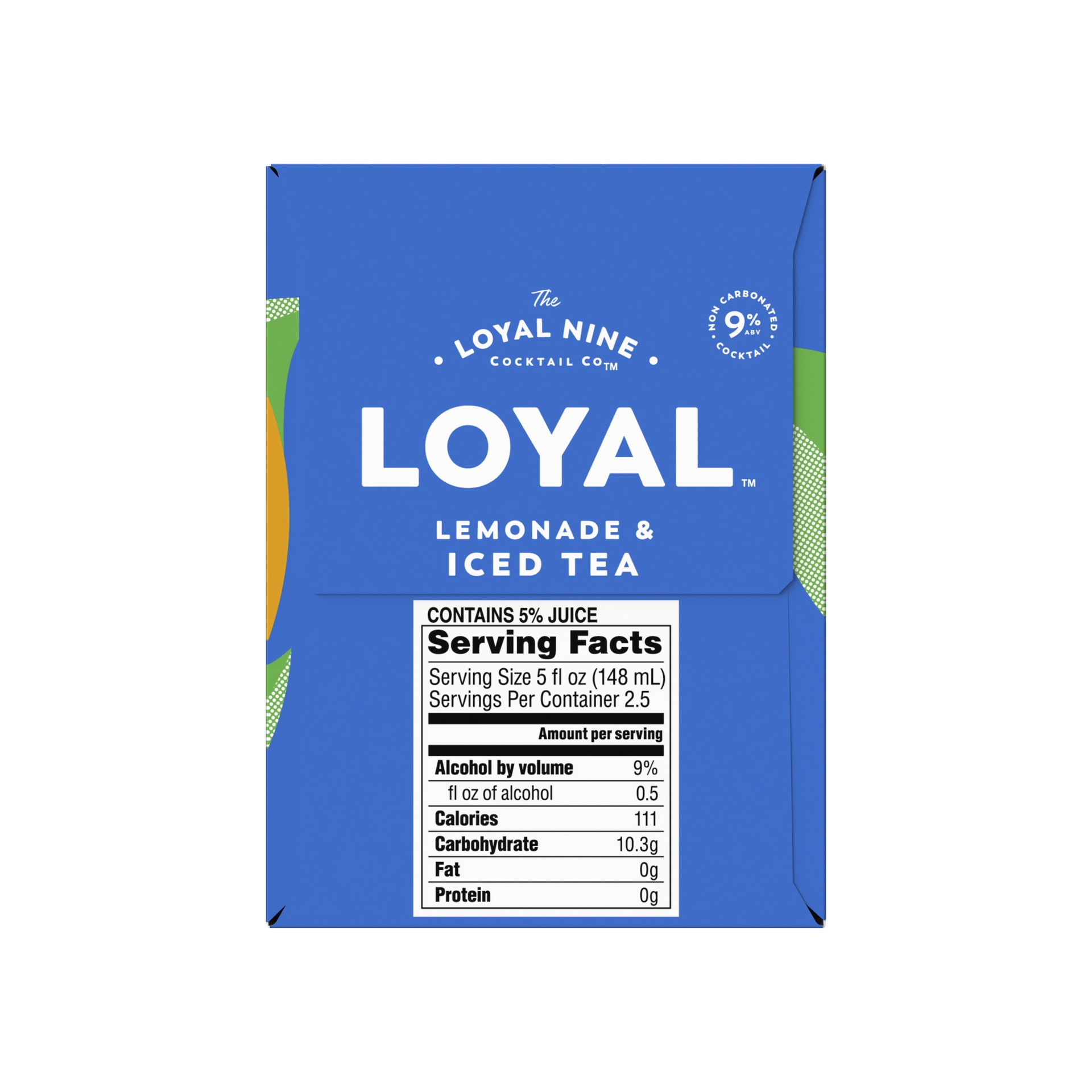 slide 3 of 5, Loyal Nine Lemonade + Iced Tea Cocktail, 4-PACK (4 x 12 fl oz), 355 ml