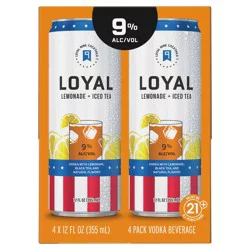 Loyal Nine Lemonade + Iced Tea Cocktail, 4-PACK (4 x 12 fl oz)