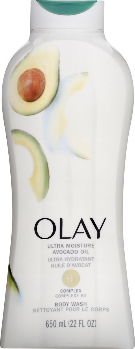 slide 5 of 9, Olay Ultra Moisture Body Wash with Avocado Oil, 22 fl oz, 22 fl oz